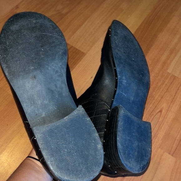 Steve Madden Women's Orchid Ankle Bootie black leather size 10 - Picture 7 of 7